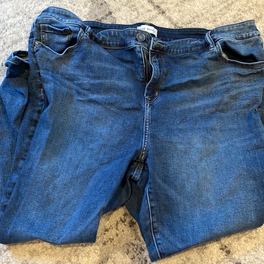 Lane Bryant Straight Fit Dark Wash Jeand